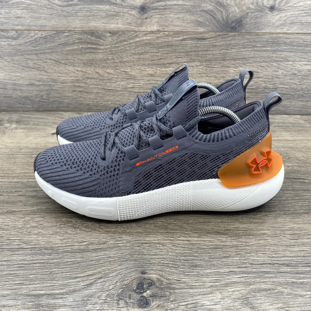 Under Armour HOVR Phantom 3 SE Womens 7.5 Grey Orange Good Running Sneakers